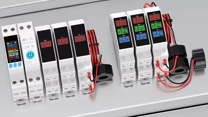 Hoe de meetwaarden van een eenfasige elektriciteitsmeter op rails af te lezen