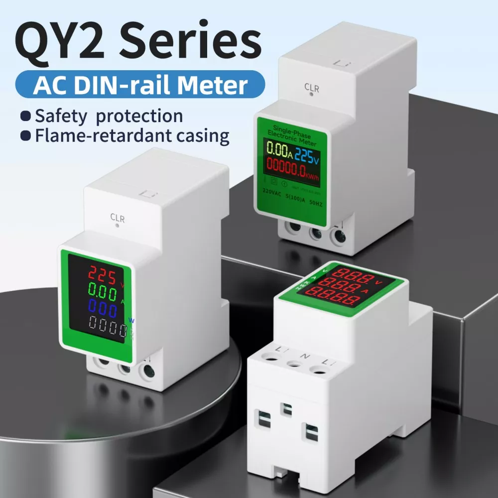 QY2 AC Din-railmeter